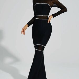 Elegant Black Evening Dress